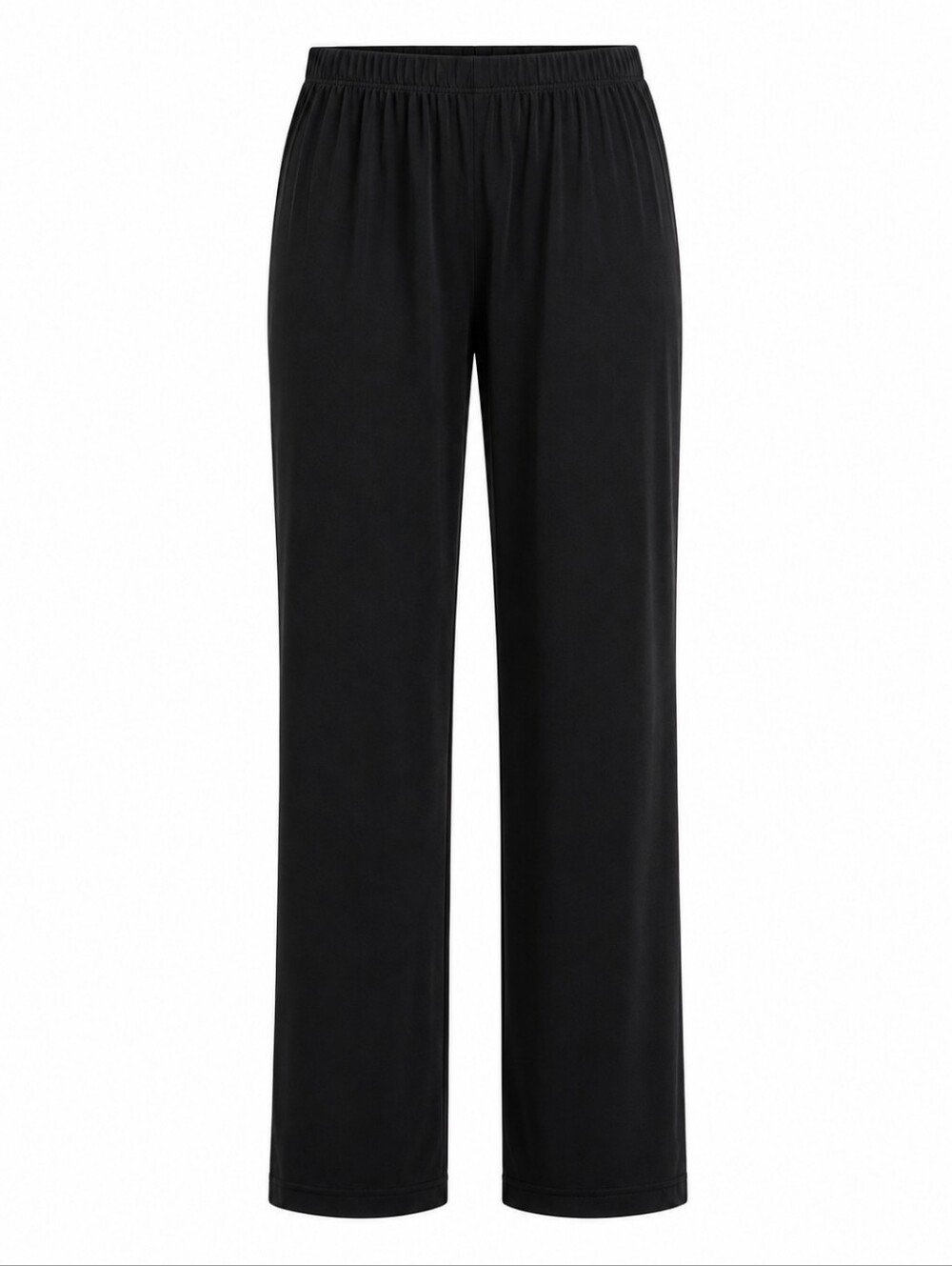 CHICO'S TRAVELERS | Black Slinky Knit Straight Leg Pull On Pants USA | XL 16